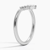 Lunette Diamond Ring (1/5 ct. tw.) in white gold — side view