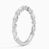 Versailles Three-Quarter Coverage Diamond Ring (1/2 ct. tw.) in white gold — side view