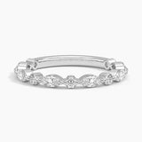 Versailles Three-Quarter Coverage Diamond Ring (1/2 ct. tw.) in white gold — top view