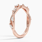 Secret Garden Diamond Wedding Ring (1/4 ct. tw.) in rose gold — side view