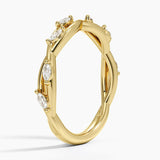 Secret Garden Diamond Wedding Ring (1/4 ct. tw.) in yellow gold — side view