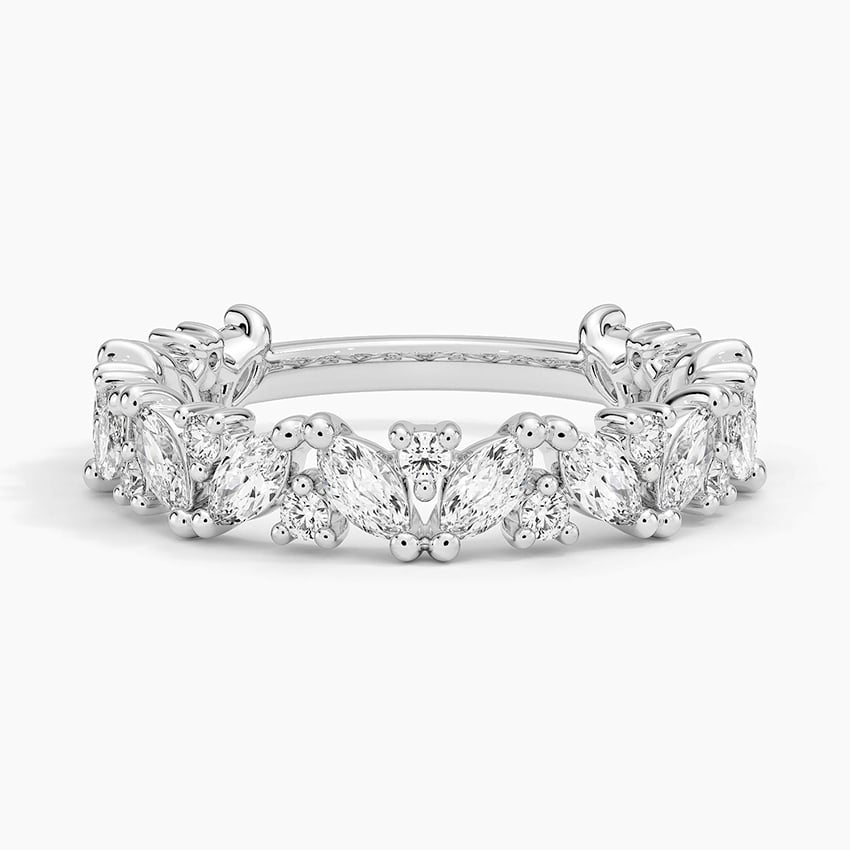 Elowen Lab Diamond Ring (1 ct. tw.) in white gold — top view