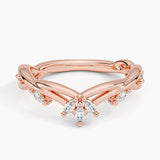 Secret Garden Contour Diamond Ring (1/4 ct. tw.) in rose gold — top view