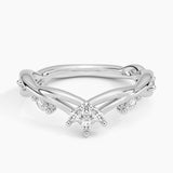 Secret Garden Contour Diamond Ring (1/4 ct. tw.) in white gold — top view