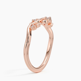 Veranda Diamond Ring in rose gold — side view