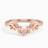 Veranda Diamond Ring in rose gold — top view