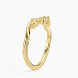 Veranda Diamond Ring in yellow gold — side view