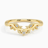 Veranda Diamond Ring in yellow gold — top view