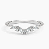 Yvette Diamond Ring in white gold — top view