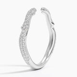 Rose Thorn Diamond Open Ring (1/3 ct. tw.) in white gold — side view