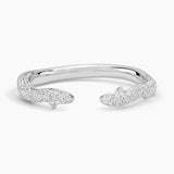 Rose Thorn Diamond Open Ring (1/3 ct. tw.) in white gold — top view