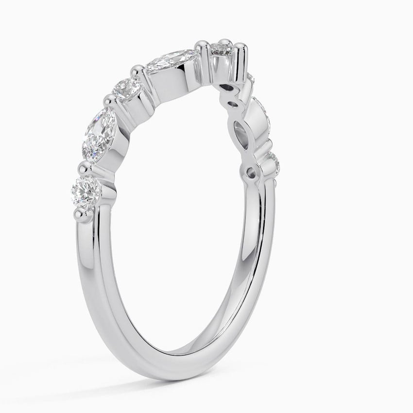 Curved Versailles Lab Diamond Ring