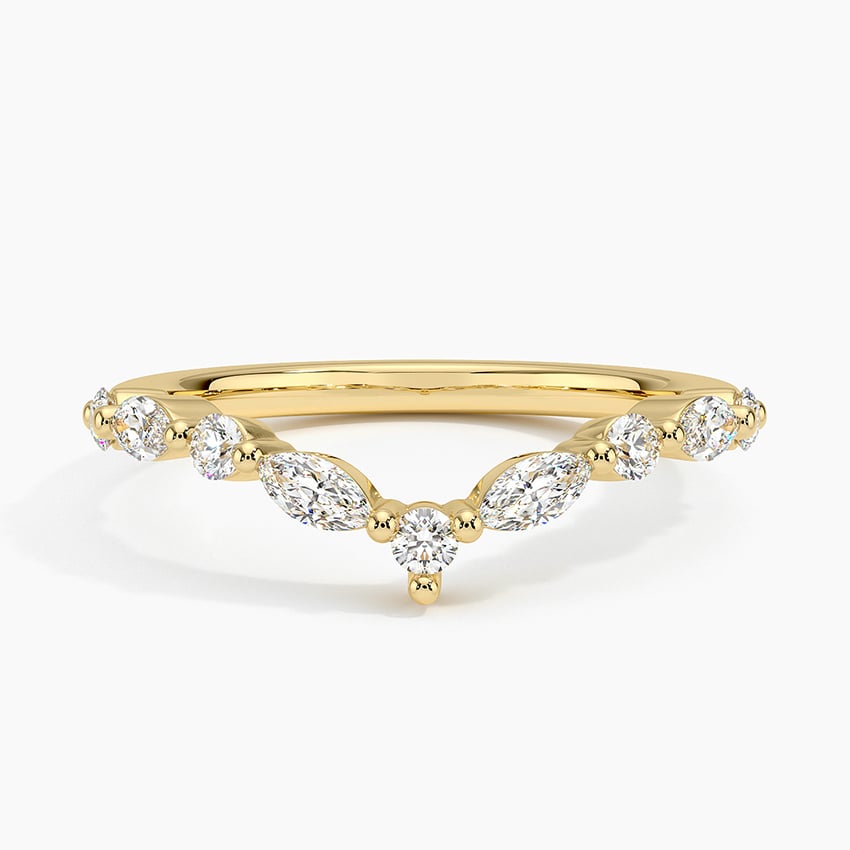 Curved Versailles Diamond Ring