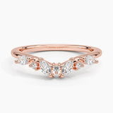 Luxe Yvette Diamond Ring (1/4 ct. tw.) in rose gold — top view