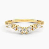 Luxe Yvette Diamond Ring (1/4 ct. tw.) in yellow gold — top view
