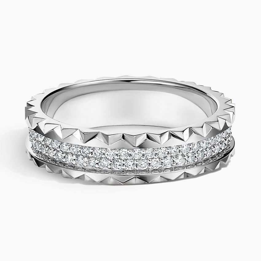 Sol Diamond Ring in white gold — top view