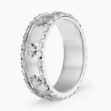 Sol Starburst Diamond Ring in white gold