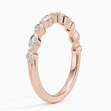 Versailles Half-Coverage Diamond Ring (3/8 ct. tw.) in rose gold — side view