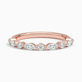 Versailles Half-Coverage Lab Diamond Ring (3/8 ct. tw.) in rose gold — top view