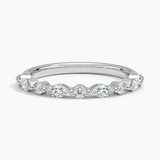 Versailles Half-Coverage Lab Diamond Ring (3/8 ct. tw.) in white gold — top view