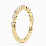 Versailles Half-Coverage Lab Diamond Ring (3/8 ct. tw.) in yellow gold — side view