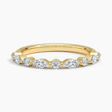 Versailles Half-Coverage Lab Diamond Ring (3/8 ct. tw.) in yellow gold — top view