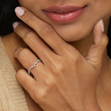 Delicate Versailles Contour Diamond Ring (1/3 ct. tw.) in white gold