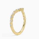 Delicate Versailles Contour Diamond Ring (1/3 ct. tw.) in yellow gold — side view