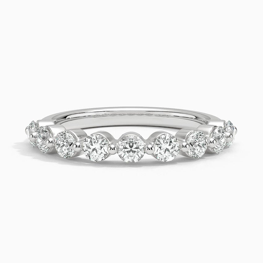 Monaco Diamond Ring (3/4 ct. tw.) in white gold — top view