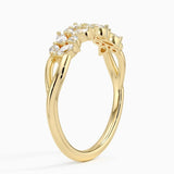 Jardiniere Diamond Ring in yellow gold — side view