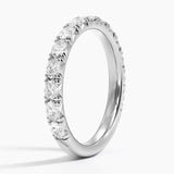 Nathalie Oval Lab Diamond Ring in white gold — side view