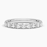Nathalie Oval Lab Diamond Ring in white gold — top view