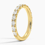 Nathalie Oval Lab Diamond Ring in yellow gold — side view