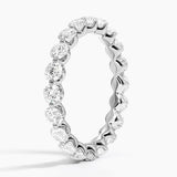 Riviera Lab Diamond Eternity Ring (2 ct. tw.) in white gold — side view