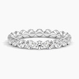 Riviera Lab Diamond Eternity Ring (2 ct. tw.) in white gold — top view