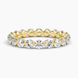 Riviera Lab Diamond Eternity Ring (2 ct. tw.) in yellow gold — top view