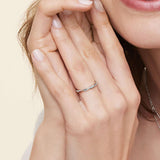 Petite Twisted Vine Diamond Ring (1/8 ct. tw.) in white gold