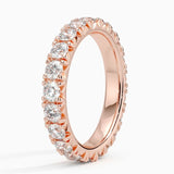 Ellora Eternity Lab Diamond Ring (1 3/4 ct. tw.) in rose gold — side view
