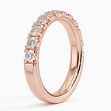 Ellora Half Coverage Lab Diamond Ring (7/8 ct. tw.) in rose gold — side view