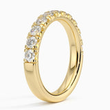 Ellora Half Coverage Lab Diamond Ring (7/8 ct. tw.) in yellow gold — side view