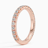 Sienna Three-Quarter Coverage Diamond Ring (5/8 ct. tw.) in rose gold — side view