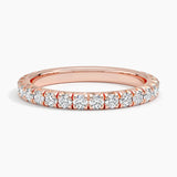Sienna Three-Quarter Coverage Diamond Ring (5/8 ct. tw.) in rose gold — top view