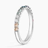 Ocean Ombre Ring in white gold