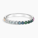 Ocean Ombre Ring in white gold — top view