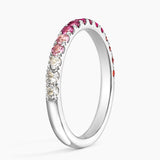 Nimbus Ombre Ring in white gold