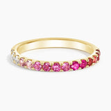 Nimbus Ombre Ring in yellow gold — top view