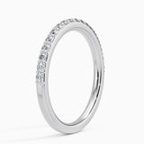 Petite Shared Prong Half Coverage Diamond Ring (1/4 ct. tw.) in white gold — side view