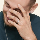 Slim Profile 4mm Wedding Ring in white gold