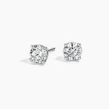 Perfect 4-Prong Diamond Stud Earrings (1 ct. tw.) in white gold — top view