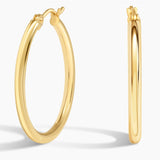 2mm Small Perfect Hoop Earrings — top view